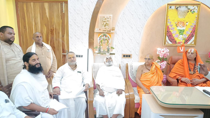 जगतगुरु रामानंदाचार्य स्वामी वैदेही वल्लभ देवाचार्य का अयोध्या आगमन