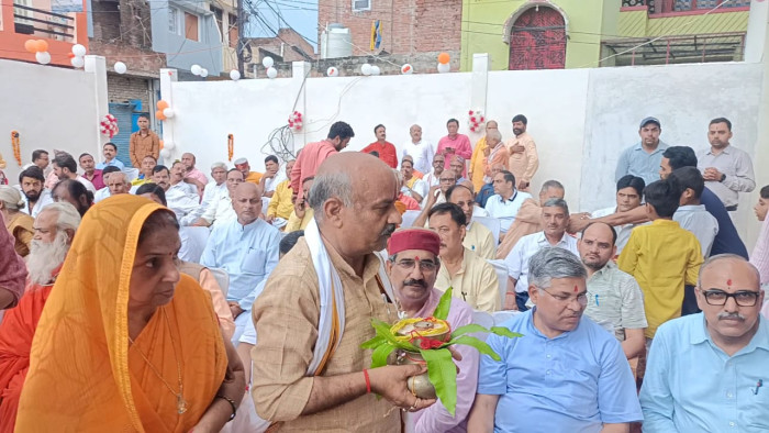 राष्ट्रीय स्वयंसेवक संघ के नए कार्यालय महर्षि वाल्मीकि भवन का लोकार्पण सम्पन्न