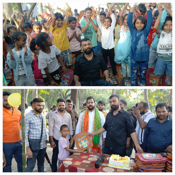 देवगढ़ स्थित कंपोजिट विद्यालय में समाजसेवी शुभम सिंह ठाकुर का 35वां जन्मदिन मंगलवार को हर्षोल्लास के माहौल में मनाया गया।